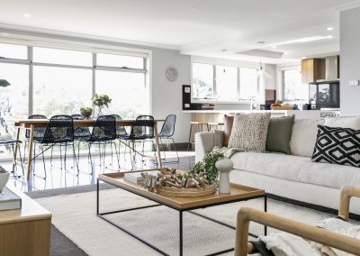 Modern kitchen and lounge area