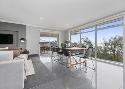 Modern open plan dining